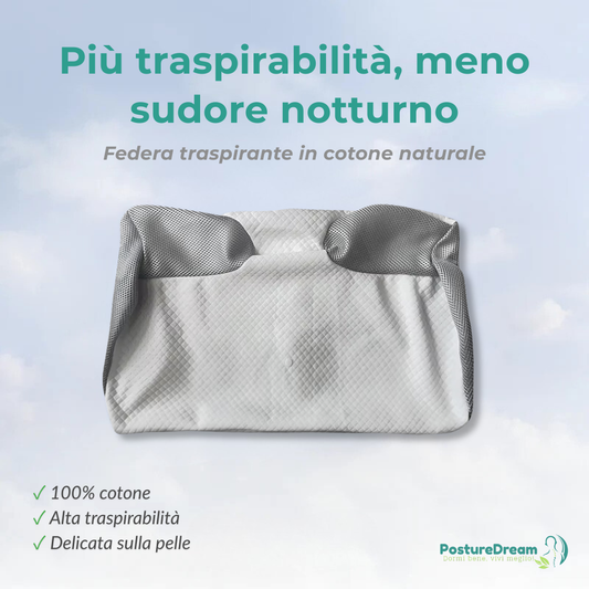 Federa traspirante in cotone puro per ReAlign Pillow™